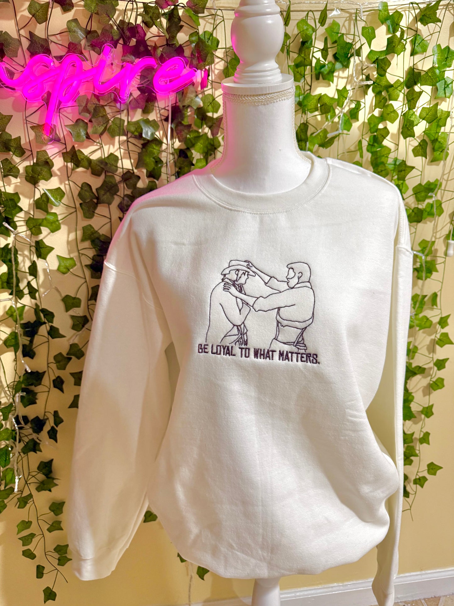 Custom Red Dead Redemption Inspired Embroidered Crewneck