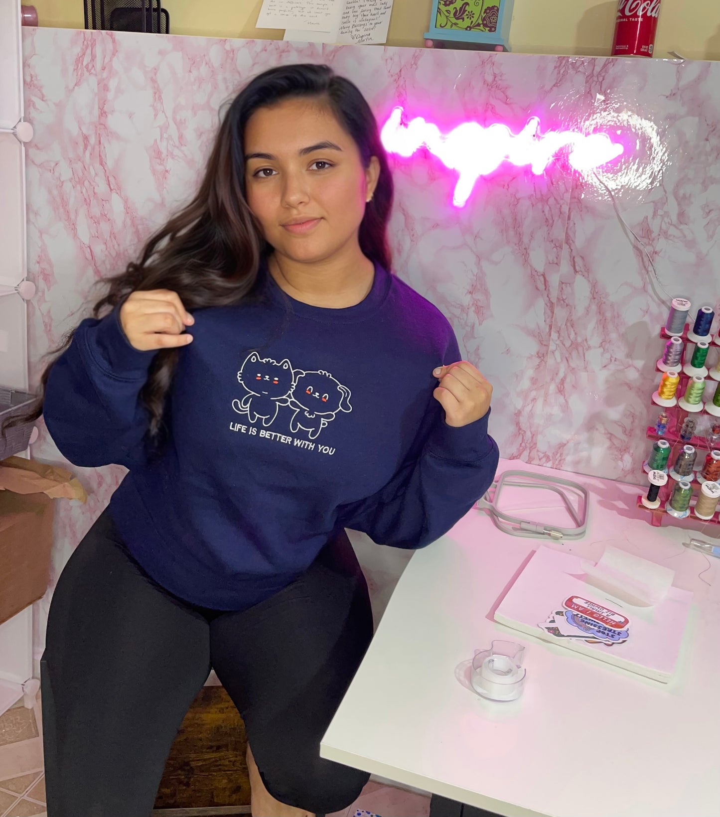 Cuties Embroidered Crewneck