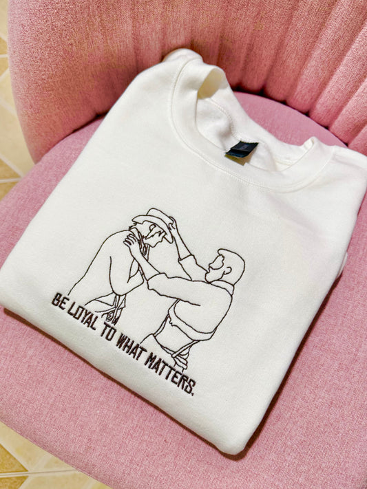 Custom Red Dead Redemption Inspired Embroidered Crewneck