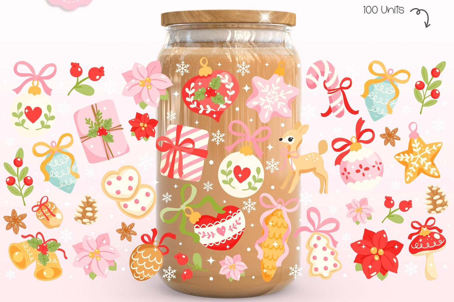 Pink and Red Christmas