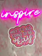 Pink Okay Sticker