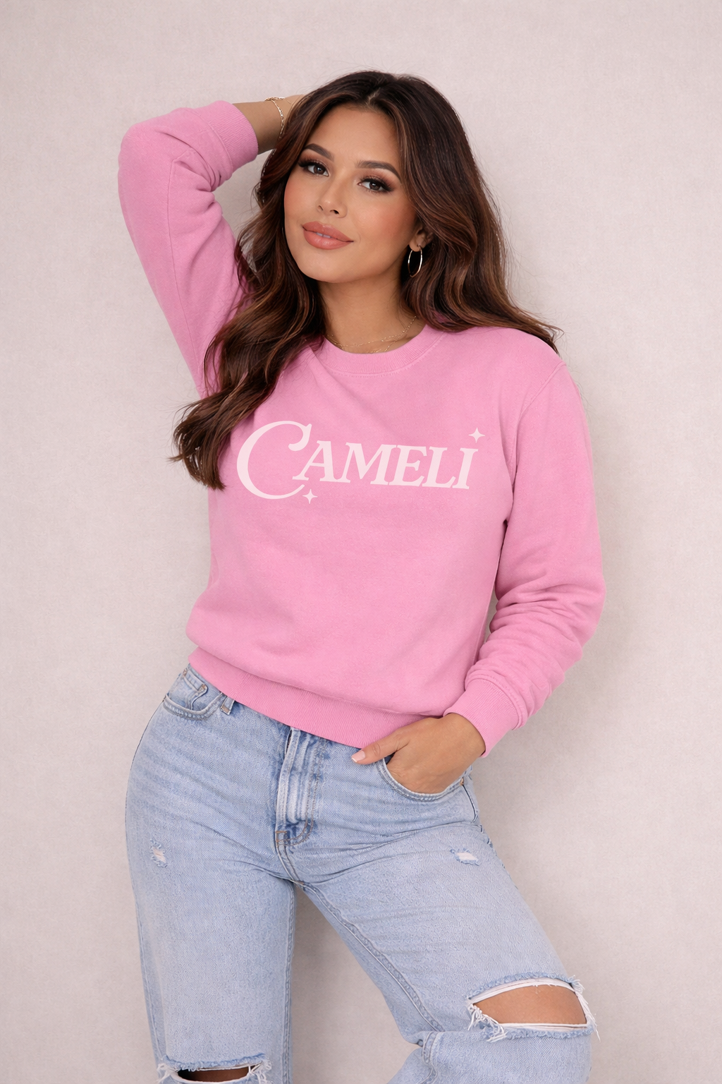 Cameli Crewneck - Pink