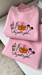 I'm Just A Girl Embroidered Sweater