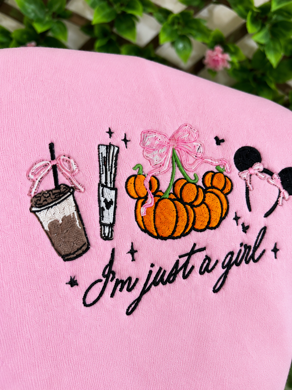 I'm Just a Girl Embroidered Sweater
